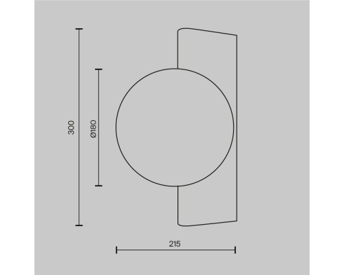 Настенный светильник (бра) Maytoni MOD324WL-01B