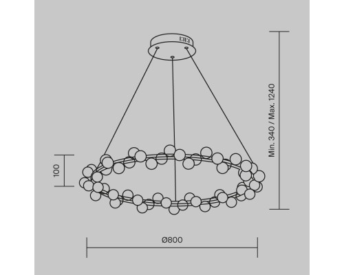 Подвесной светильник Maytoni MOD081PL-L60G3K