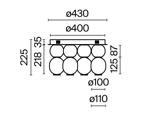 Потолочный светильник Maytoni MOD273CL-L60G3K