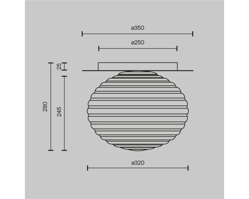 Потолочный светильник Maytoni MOD268CL-01B