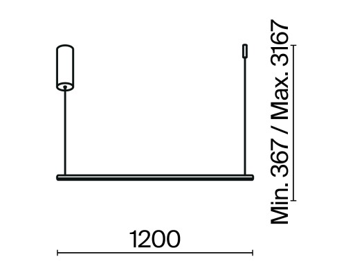 Подвесной светильник Maytoni MOD246PL-L24BSK