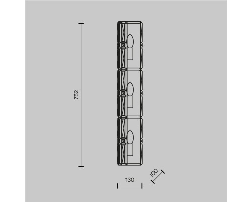 Настенный светильник (бра) Maytoni MOD094WL-03CH