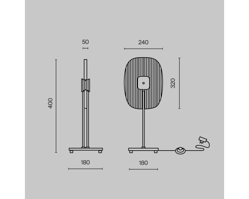 Настольный светильник Maytoni MOD152TL-L1BK
