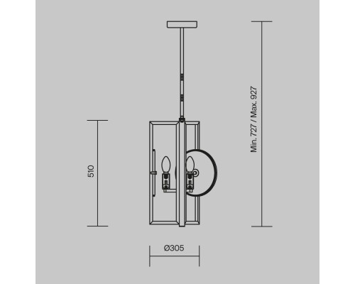 Подвесной светильник Maytoni MOD099PL-03G