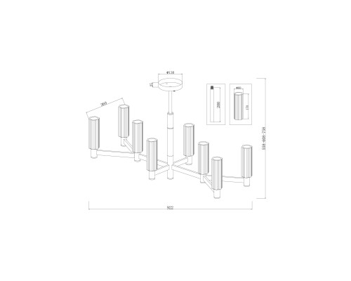 Люстра Freya FR5167PL-08BS