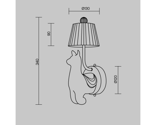 Настенный светильник (бра) Maytoni MOD377WL-L6W3K