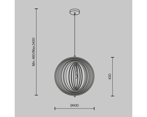 Подвесной светильник Maytoni MOD197PL-01W