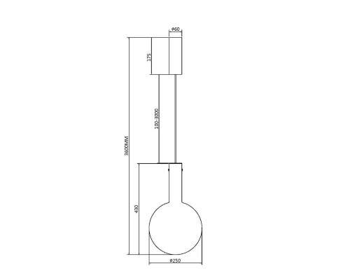 Подвесной светильник Maytoni MOD182PL-L6B3K
