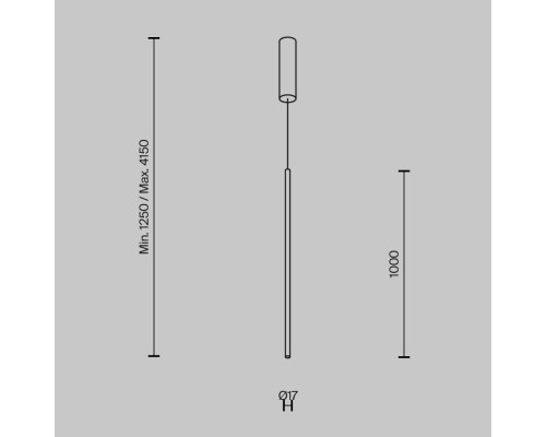 Подвесной светильник Maytoni MOD246PL-L24BSK1