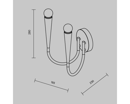 Настенный светильник (бра) Freya FR5253WL-02BS
