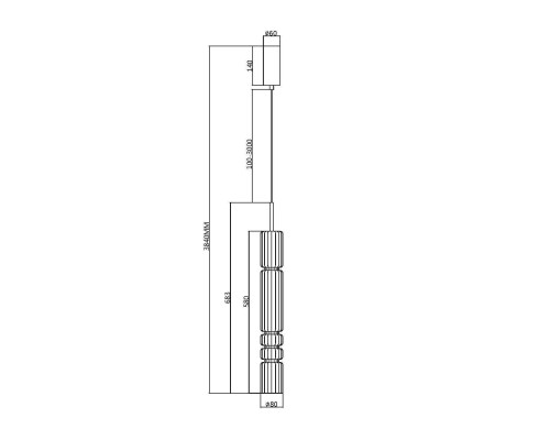 Подвесной светильник Maytoni MOD272PL-L12B3K