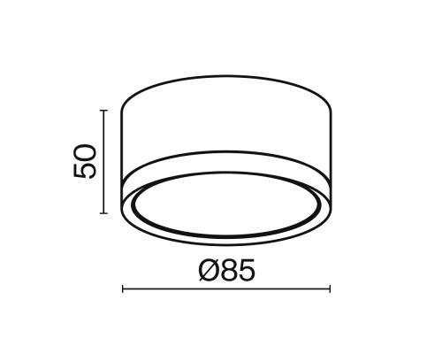 Потолочный светильник Technical C086CL-GX53-SRD-B