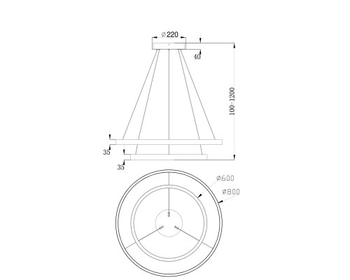 Подвесной светильник Maytoni MOD058PL-L74B4K