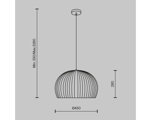 Подвесной светильник Maytoni MOD195PL-01W1