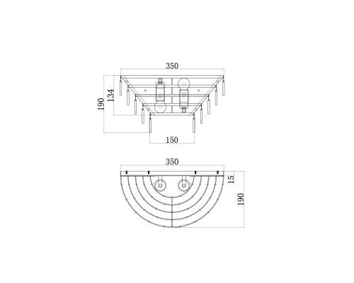 Настенный светильник (бра) Maytoni MOD130WL-02G