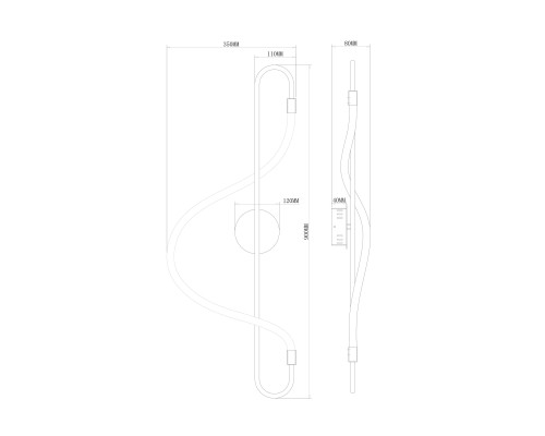 Настенный светильник (бра) Freya FR6059WL-L28BS