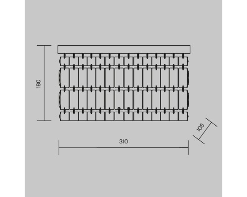 Настенный светильник (бра) Maytoni DIA005WL-02G