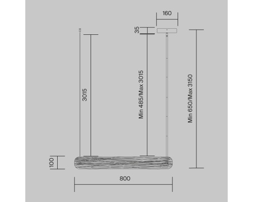 Подвесной светильник Maytoni MOD439PL-L20BSK