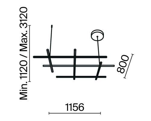 Подвесной светильник Maytoni MOD278PL-L86G3K