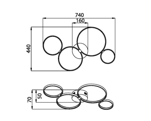 Потолочный светильник Maytoni MOD448CL-L35WK