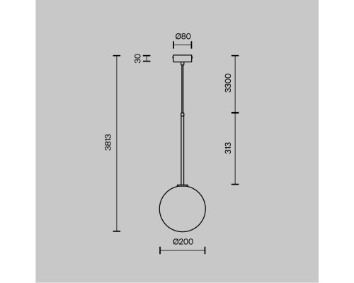 Подвесной светильник Maytoni MOD172PL-01BS