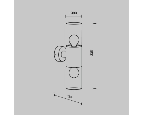 Настенный светильник (бра) Outdoor O432WL-02GF