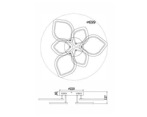 Потолочный светильник Freya FR10016CL-L72W