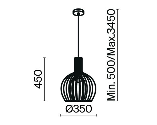 Подвесной светильник Maytoni MOD194PL-01W