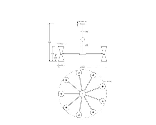 Подвесной светильник Maytoni MOD108PL-18WG