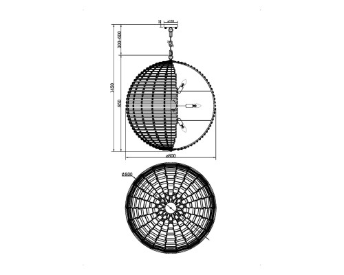 Подвесной светильник Maytoni MOD092PL-12CH
