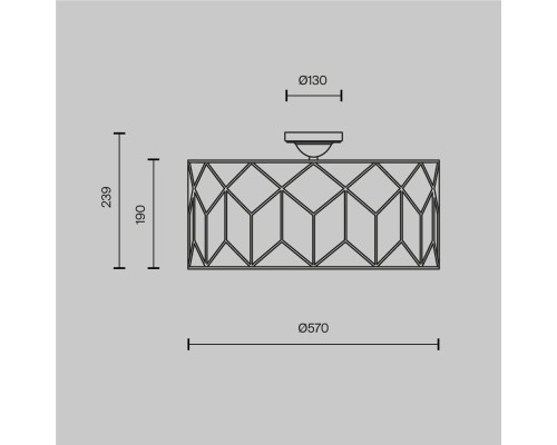 Потолочный светильник Maytoni H223-PL-05-G
