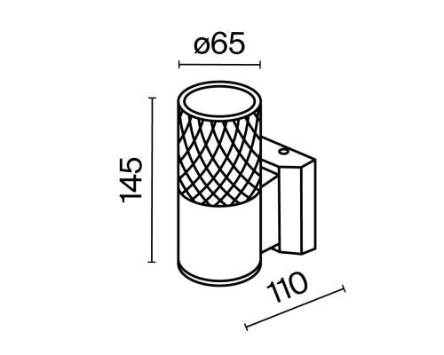 Настенный светильник (бра) Outdoor O583WL-01W