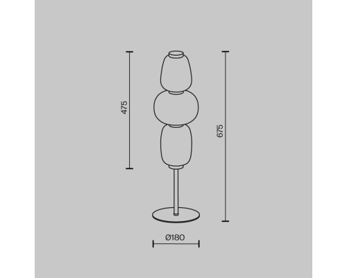 Настольный светильник Maytoni MOD267TL-L28CH3K