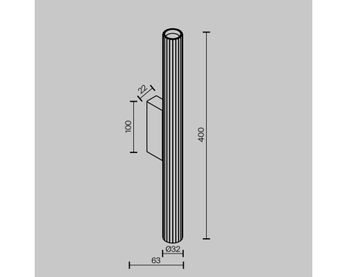 Настенный светильник (бра) Technical C082WL-12W2.7K-B