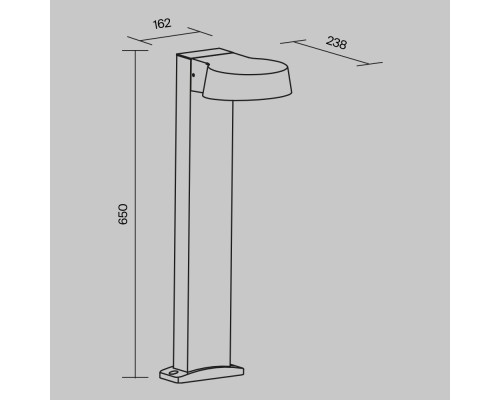 Ландшафтный светильник Outdoor O443FL-L12GF3K