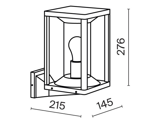 Настенный светильник (бра) Outdoor O452WL-01GF