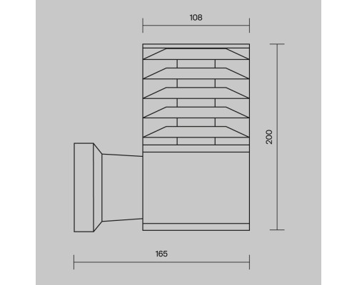 Настенный светильник (бра) Outdoor O576WL-01B