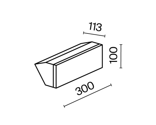 Настенный светильник (бра) Outdoor O436WL-L20GF3K