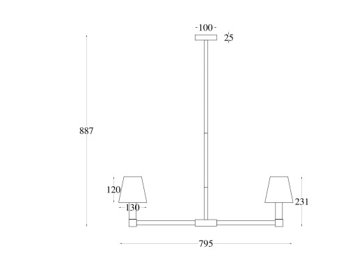 Подвесной светильник Maytoni MOD104PL-07B