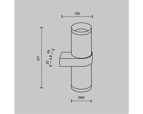 Настенный светильник (бра) Technical C069WL-02W