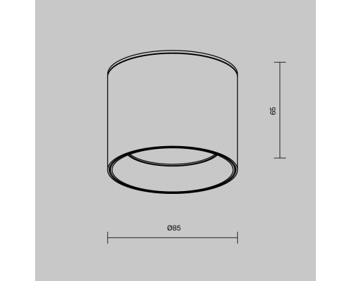 Потолочный светильник Technical C096L-GX53-WBS