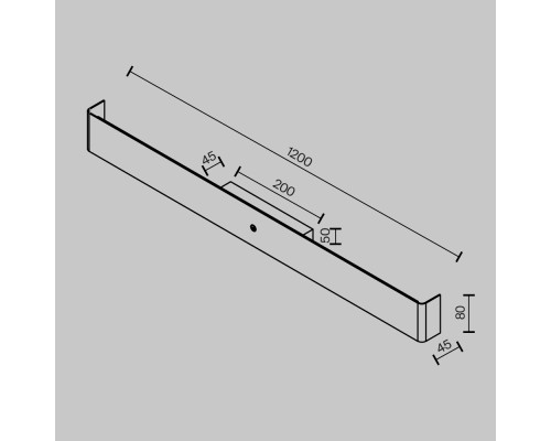 Настенный светильник (бра) Maytoni MOD492WL-L20BK