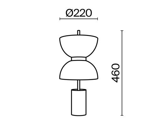 Настольный светильник Maytoni MOD178TL-L11GR3K