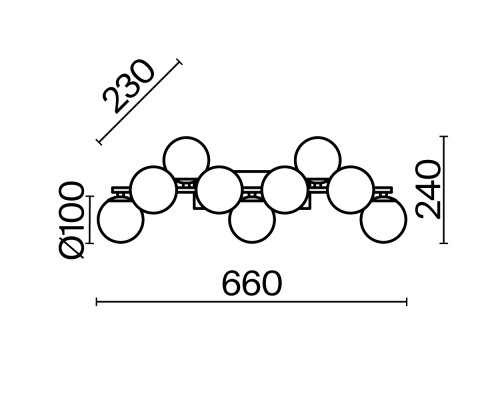 Настенный светильник (бра) Maytoni MOD547WL-09B