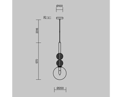Подвесной светильник Freya FR5482PL-01BS2