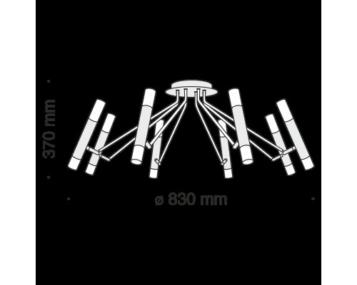 Потолочный светильник Maytoni MOD620CL-16B