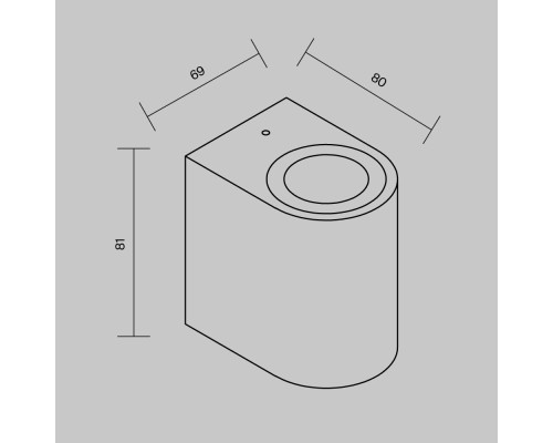 Настенный светильник (бра) Outdoor O044WL-01B