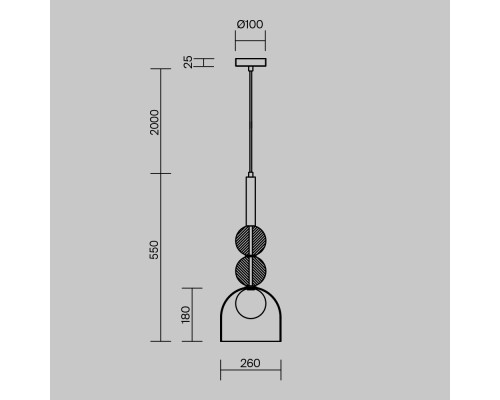 Подвесной светильник Freya FR5482PL-01BS