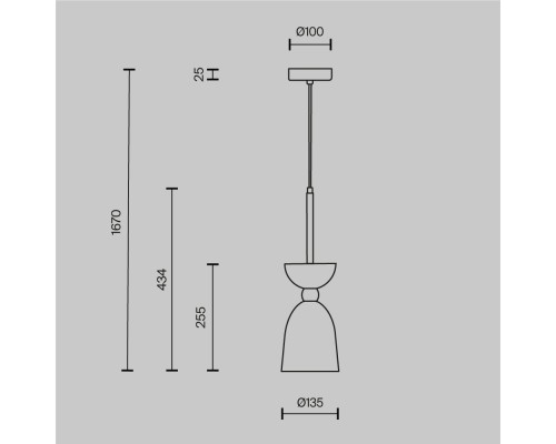 Подвесной светильник Maytoni MOD113PL-01W