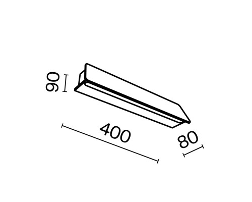Настенный светильник (бра) Outdoor O429WL-L10GF3K